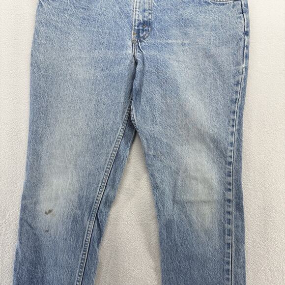 Vintage Levis Jeans Fits 30x27 Blue Denim Orange Tab 80s USA made Faded Light - Picture 4 of 15